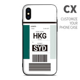 CX Cathay Pacific Baggage Ticket dual color design perfect for aviation geeks crew pilot apple iphone huawei samsung xiaomi